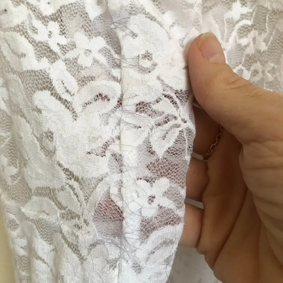 Ruby Ribbon Lace Square Neck Cami Tank  size medium - Picture 5 of 5